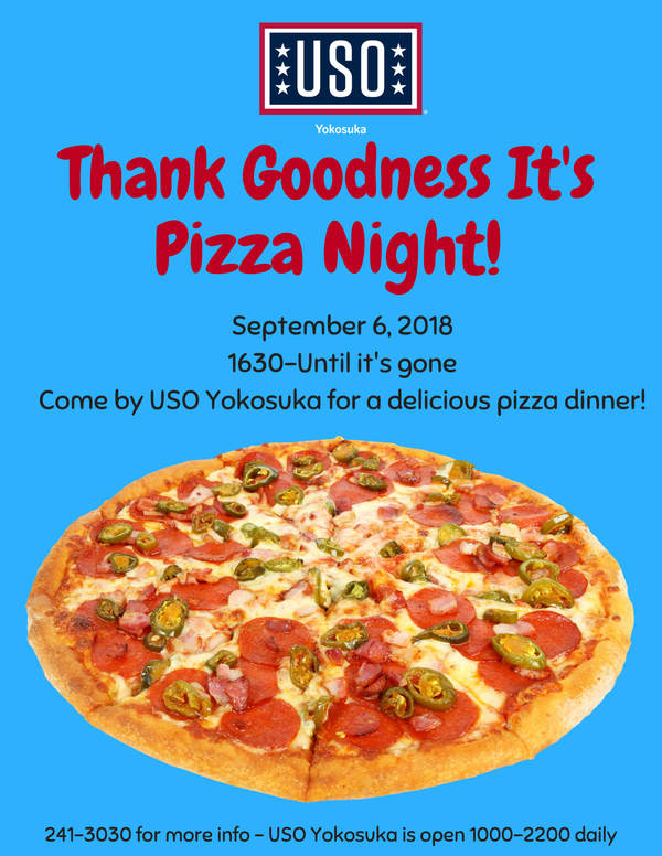 USO Yokosuka TGIPizza Night! • USO Japan